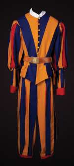 Lot 966 - Pair of Swiss Guards costume from Angels & Demons