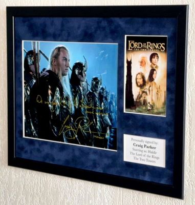Lord of the Rings - Craig Parker (Haldir) Premium Framed, signed + COA | Catawiki