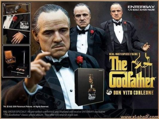 Enterbay - Statue, The Godfather Don Vito Corleone RM1102 Marlon Brando - 31 cm - fabric, Leather - 2009 | Catawiki