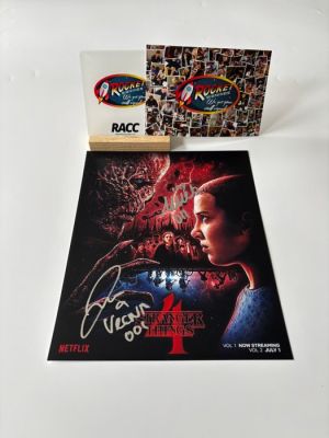 Stranger Things - Signed by Millie Bobby Brown & Jamie Campbell Bower