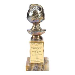 THE COLOR PURPLE (1985) - Lot 108 - Whoopi Goldberg‘s 1985 Golden Globe Award for Best Performance by an Actress in a Motion Picture - Drama