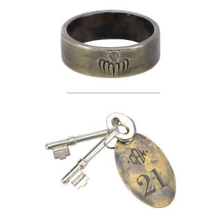 JAMES BOND: SPECTRE (2015) - Lot 221 - Mr. Hinx‘s (Dave Bautista) Metal SPECTRE Ring with Production-made Train Keys