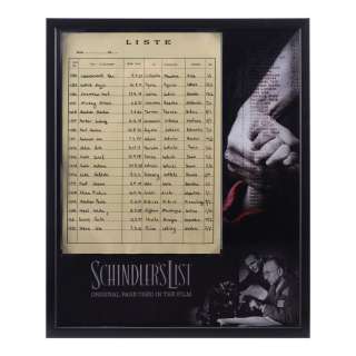 SCHINDLER‘S LIST (1993) - Lot 1516 - Oskar Schindler‘s (Liam Neeson) List