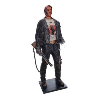 TERMINATOR 2: JUDGMENT DAY (1991) - Lot #408 : Planet Hollywood Collection: Full-Size Battle-Damaged Stan Winston Studio The Terminator (Arnold Schwarzenegger) Statue Display