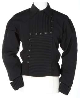 Gene Kelly "Mac the Black Mococo" black silk bib shirt from The Pirate. | Profiles in History