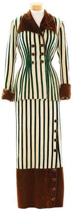 Lucille Ball "Agatha Floud" striped dress suit from Fancy Pants. | Profiles in History