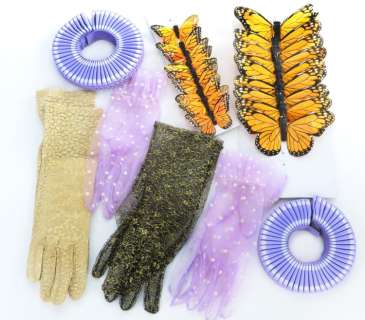 Lot 21 - "Effie Trinket" collection of accessories from The Hunger Games: Catching Fire.