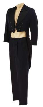 Lot 328 - Charles Laughton "Charles Smith" dark blue tailcoat and pants from Tales of Manhattan.