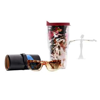 Jerry and Marge Go Large Marge Selbee Annette Bening Screen Used Sunglasses Travel Cup & Earrings Sc 92-140 | VIP Fan Auctions