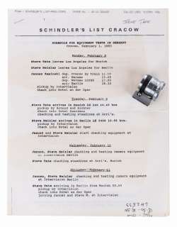Steven Spielberg’s Viewfinder and an Equipment Meeting Memo. | Van Eaton Galleries