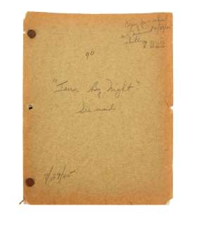 Terror By Night | Screenplay with Typed Changes | Julien’s