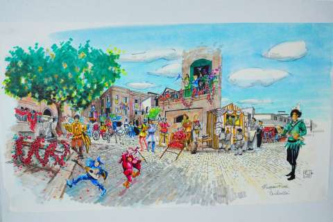 Ron Croci 1997 "Cinderella" Original Concept Drawing | GWS Auctions