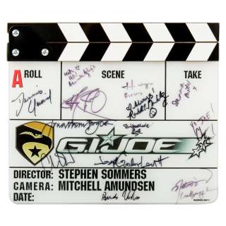 G.I. Joe Cast Signed Clapperboard | Blacksparrow