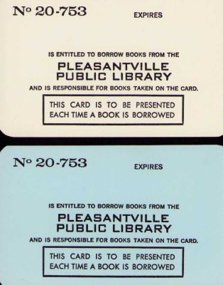 Lot 116 - Pleasantville prop library cards color and b/w