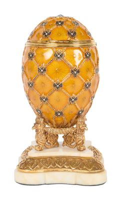 Jerry Weintraub - Lot ##29 - “Ocean’s Twelve” Faberge Egg and Pedestal