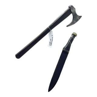 Lot 224 - Vikings Valhalla Leif Eriksson Sam Corlett Screen Used Dagger & Axe Ss 1 & 2 - Lot #224 - Vikings Valhalla Leif Eriksson Sam Corlett Screen Used Dagger & Axe Ss 1 & 2: Authentic Auction Item | VIP Fan Auctions