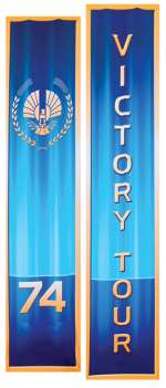 74th Hunger Games (2) victory tour banners from The Hunger Games: Catching Fire. | Profiles in History