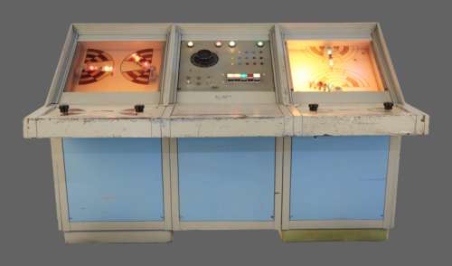 Irwin Allen | "Lost In Space" "The Time Tunnel" and "City Beneath the Sea" Control Station with Photo, Book, and DVD | Julien’s