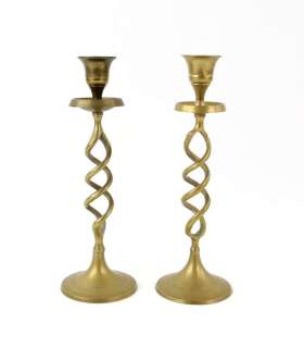 The Lord of the Rings - a pair of brass candlesticks with twisted stems used as set dressing for… | Ewbank’s