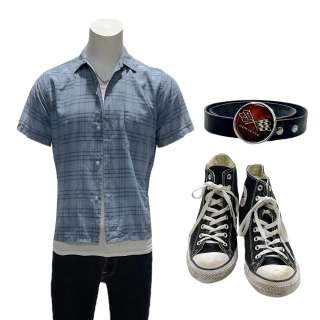 Dark Harvest Richie Shepard’s Casey Likes Button-up Shirt, Singlet, Jeans, Belt, Socks & Sneakers | VIP Fan Auctions