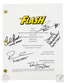 The Flash Pilot Script Signed by 5 Cast Members | Blacksparrow