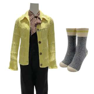 Fargo Season 5 Dot Lyon Juno Temple Screen Worn Sweater, Shirt, Overalls & Socks Ch 6 Ep 502 | VIP Fan Auctions