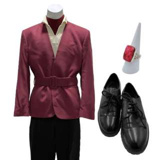 Self Reliance Magus Interviewer 1 Bjorn Johnson Screen Worn Jacket W/ Belt, Sweater, Shirt, Pants, Ring & Dress Shoes Ch 1 Sc 17 A90 | VIP Fan Auctions