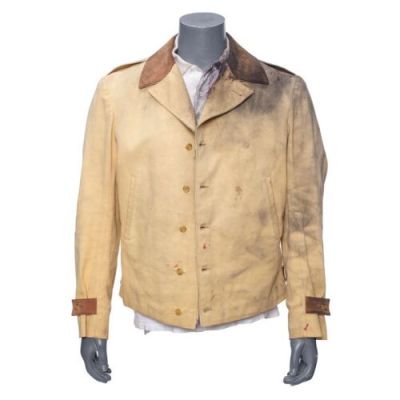 THE ENGLISH PATIENT (1996) - Lot #84 : Planet Hollywood Collection: Geoffrey Clifton‘s (Colin Firth) Distressed Aviation Jacket and Shirt