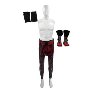 Heels Ace Spade Screen Worn Stunt Knee Pads, Wrestling Boots & Wrestling Tights Ep 108 | VIP Fan Auctions