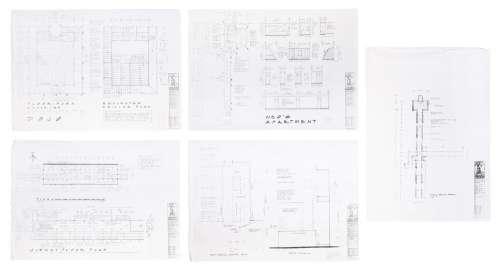 Lot 59 - Original Production Concept Blueprints from The Matrix. A g...