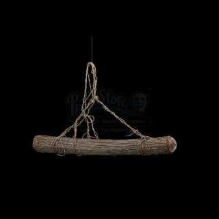 STAR WARS: RETURN OF THE JEDI (1983) - Lot 474 - Model Miniature Ewok Log Used for AT-ST Smashing