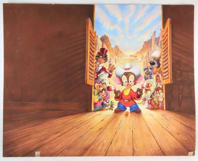 An American Tail: Fievel Goes West (1991) Original final artwork by British designer and artist… | Ewbank’s