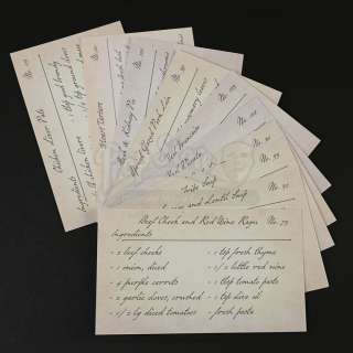 Hannibal | Hannibal Lecter’s (Mads Mikkelsen) "Heart Tartare" Recipe Card and Other Cards | Propstore