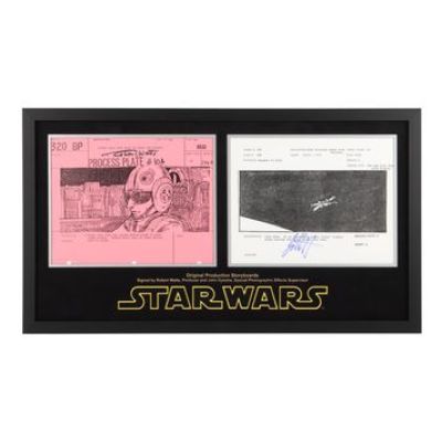 Star Wars: a New Hope | Pair of Original Production Storyboards Autographed by Robert Watts and John Dykstra | Propstore (Buy Now)