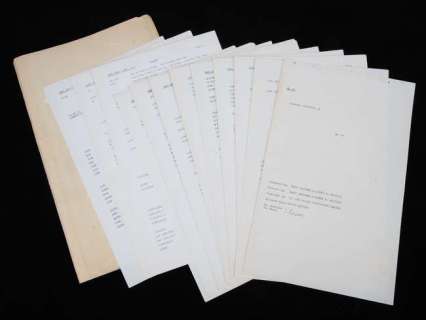 James Bond Dr. No (1962) Original Dialogue Continuity On from 1962, 30 pages. | Ewbank’s