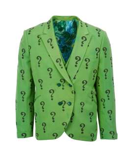 Batman - The Riddler (Frank Gorshin) Pilot and Movie-Worn Riddler Suit Jacket and Vest with Signed Photo