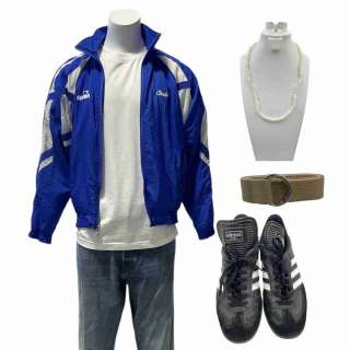 Y2K Soccer Chris Screen Worn Stunt Double Jacket, T-Shirt, Jeans, Belt, Necklace & Sneakers Ch 1 | VIP Fan Auctions