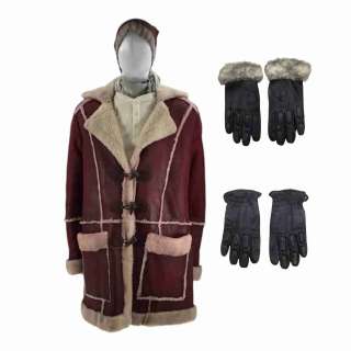 Red One Nick/Santa Claus Screen Worn Tactical Coat, Tactical Scarf, Henley Shirt, Tactical Gloves W/Fur, Tactical Santa Hat & Tactical Padded Gloves Ch 4 Sc 120pt1-122 | VIP Fan Auctions