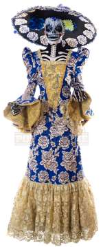 Lot 5 - Goosebumps 2: Haunted Halloween - Day of the Dead Lady’s Costume (Blue) - 1244