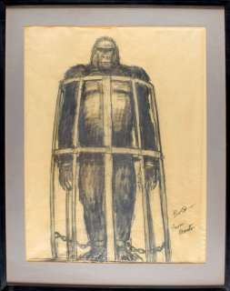 King Kong (1976) Original Concept Drawing by Artist Mentor Huebner | RR Auction