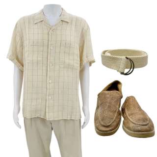 Eddington Vernon Jefferson Peak (Austin Butler) Screen Worn Button-Up Shirt, Pants, Belt & Dress Shoes Ch 1 Sc 17 | VIP Fan Auctions