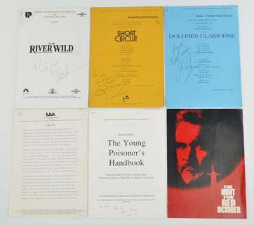 Lot 4318 - Collection of Film synopsis / Production notes etc, mostly signed to Liza, to include Roger Rabbit,…