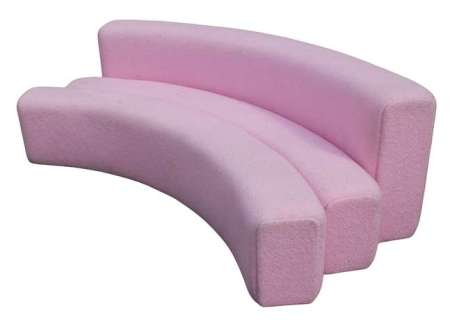 Barbie (2023) Screen Used Set Movie Prop - Barbie Dream House Concave Curve Sofa, Approx. Back… | Ewbank’s