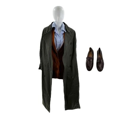 All of You Laura (Imogen Poots) Screen Worn Loafers, Coat, Blazer & Button-Up Shirt Ch 21 Sc 71-72 | VIP Fan Auctions