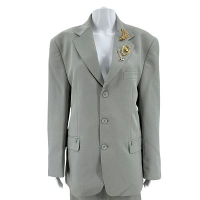 Lot 12: Relationship Goals Leah Caldwell Screen Worn Casual Suit & (3) Brooches Ch 20 Sc Multiple | VIP Fan Auctions