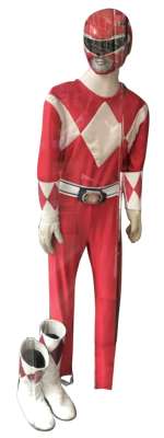 Lot 779 - Austin St. John ‘Red Power Ranger‘ costume from Mighty Morphin Power Rangers.