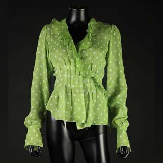 Dracula - Lot 242 - Lucy Westenra (Katie McGrath) Green Polka Dot Blouse & Shoes