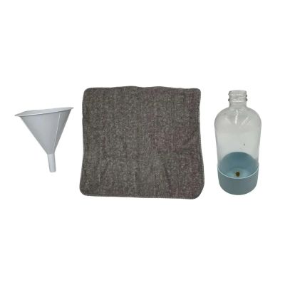 Lot 21: Is God Is Angie Screen Used Funnel, Cleaning Rag & Bottle | VIP Fan Auctions