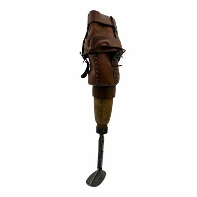 Lot 198: Black Sails (2014-2017) John Silver (Luke Arnold) Screen Used Peg Leg | VIP Fan Auctions