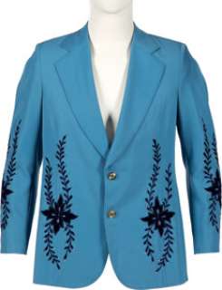 Mel Tillis Owned Custom Made Manuel Blue Embroidered Jacket. | Heritage